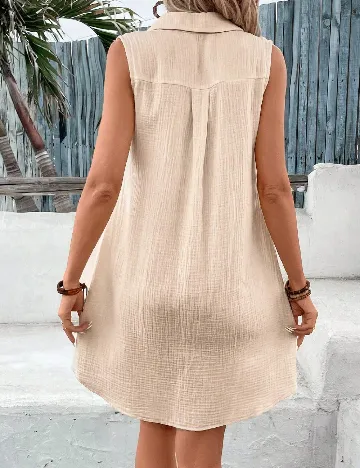 Rochie scurta SHEIN, crem Crem