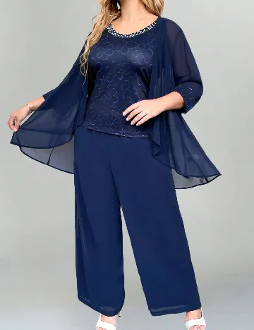 Compleu SHEIN CURVE, bleumarin Albastru
