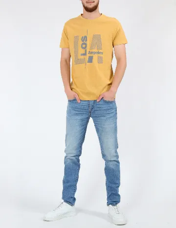 Tricou Milano Bulls, galben Galben