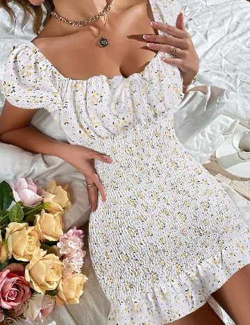 Rochie scurta SHEIN, floral print Floral print