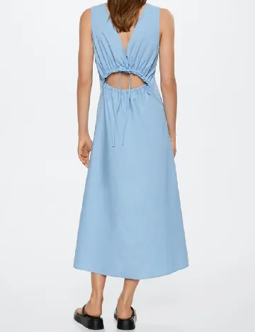 Rochie medie Mango, albastru Albastru