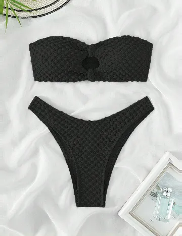 Costum de baie SHEIN, negru Negru
