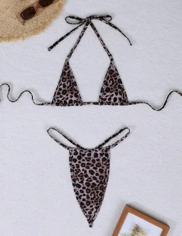 Costum de baie SHEIN, animal print Animal print
