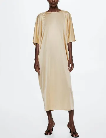 Rochie lunga Mango, crem Crem