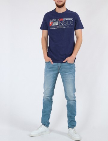 Tricou Milano Bulls, bleumarin