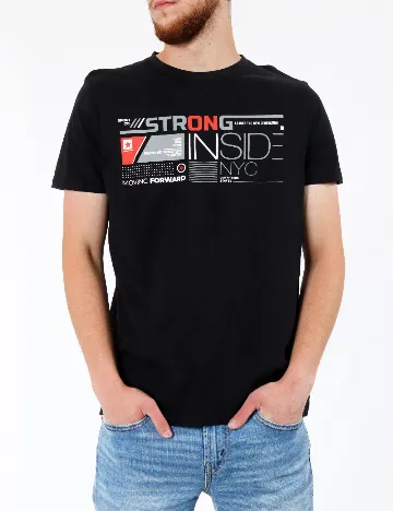 Tricou Milano Bulls, negru Negru