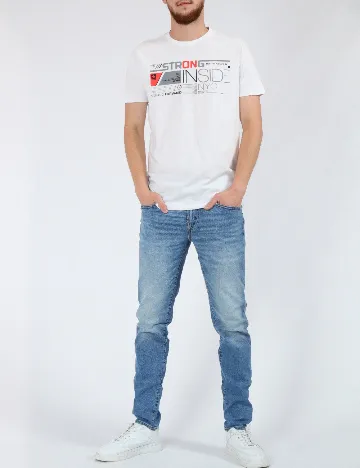 Tricou Milano Bulls, alb Alb