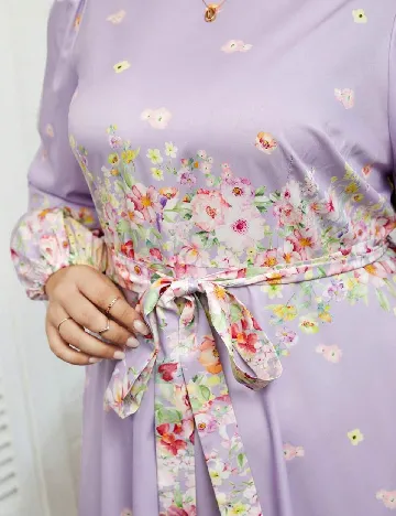 Rochie lunga SHEIN CURVE, floral Floral print