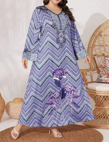 Rochie lunga SHEIN CURVE, mix culori Mix culori
