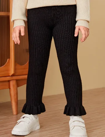 Pantaloni Shein Kids, negru Negru