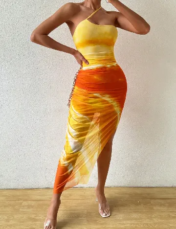 Rochie medie SHEIN, portocaliu Portocaliu
