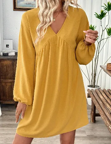 Rochie scurta SHEIN, mustar Galben