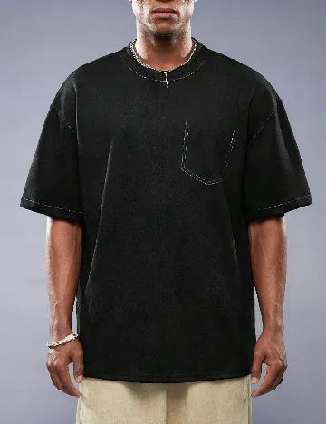 Tricou Oversize SHEIN, negru Negru