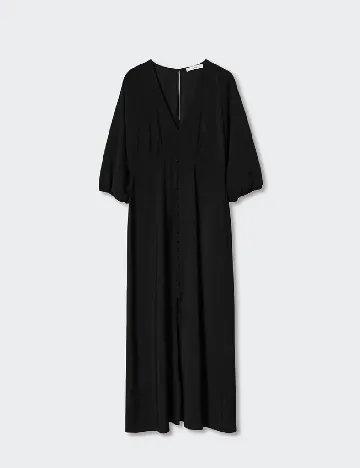 Rochie medie Mango Violeta, negru Negru