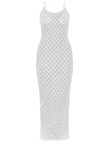 Rochie de plaja PRETTYLITTLETHING, alb Alb