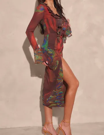 Rochie medie PRETTYLITTLETHING, maro Maro