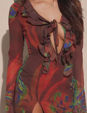 Rochie medie PRETTYLITTLETHING, maro Maro