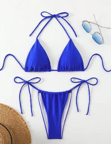 Costum de baie SHEIN, albastru Albastru