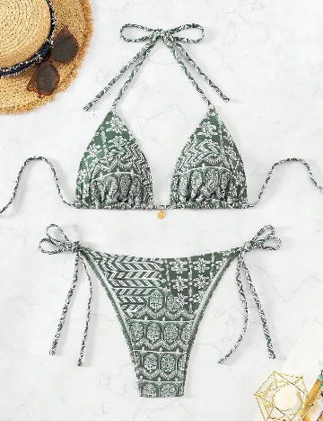 Costum de baie SHEIN, verde Verde