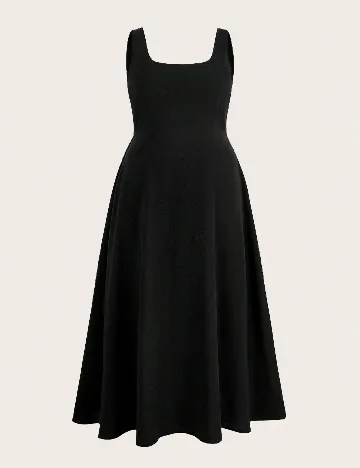 Rochie lunga SHEIN CURVE, negru Negru