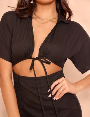 Rochie scurta PRETTYLITTLETHING, negru Negru