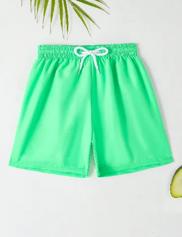 Pantaloni scurti Shein Kids, verde Verde