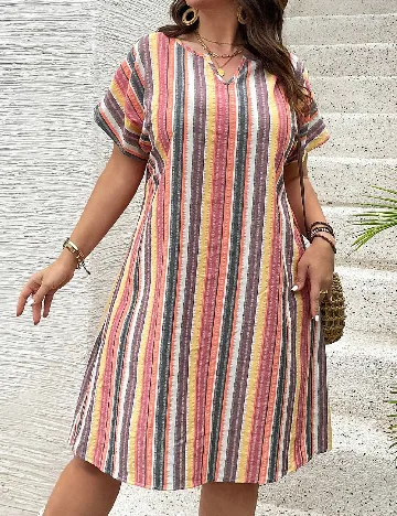 Rochie scurta SHEIN CURVE, mix culori Mix culori