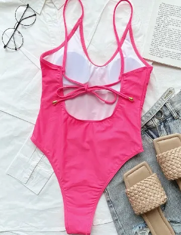 Costum de baie SHEIN, roz Roz