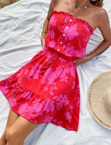Rochie scurta SHEIN, rosu Rosu