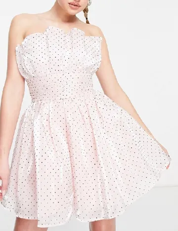Rochie scurta Reclaimed Vintage, roz Roz