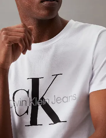 Tricou Calvin Klein Jeans, alb Alb