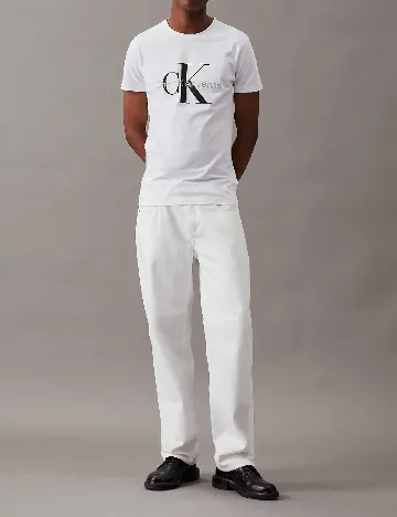 Tricou Calvin Klein Jeans, alb Alb