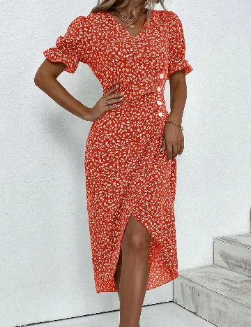 Rochie medie SHEIN, rosu Rosu