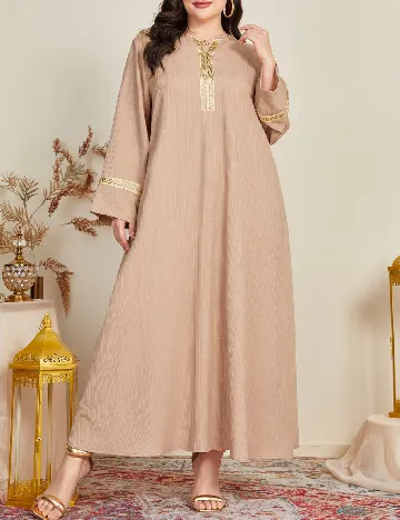 Rochie lunga SHEIN CURVE, crem Crem
