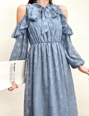 Rochie lunga SHEIN, albastru Albastru