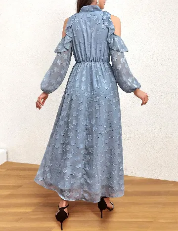 Rochie lunga SHEIN, albastru Albastru