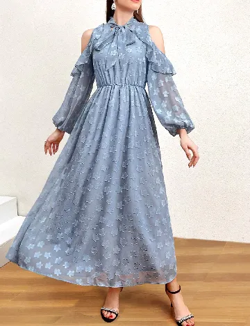 Rochie lunga SHEIN, albastru Albastru