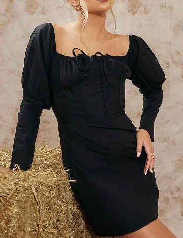 Rochie scurta PRETTYLITTLETHING, negru Negru