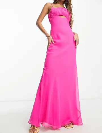 Rochie lunga ASOS, roz Roz