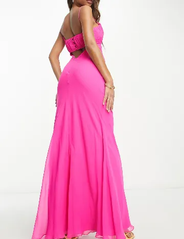 Rochie lunga ASOS, roz Roz