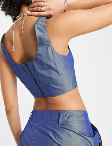 Top ASOS, albastru Albastru