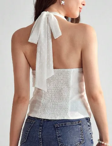 Top SHEIN, alb Alb