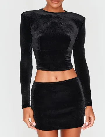 Fusta PRETTYLITTLETHING, negru Negru