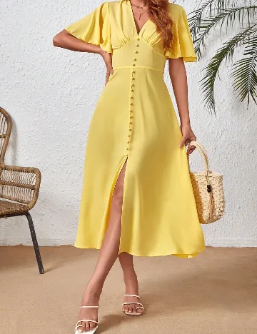 Rochie medie SHEIN, galben Galben