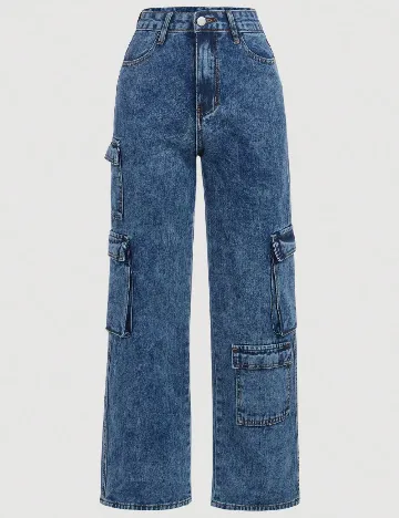 Blugi Shein Kids, albastru Albastru