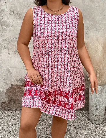 Rochie scurta SHEIN CURVE, rosu Rosu