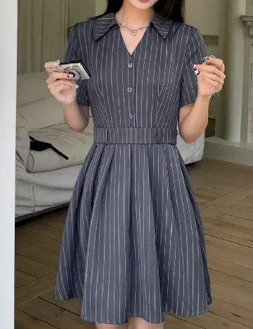 Rochie Shein Kids, gri petrol Gri