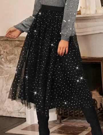 Fusta SHEIN, negru Negru