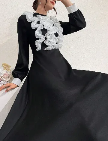 Rochie medie SHEIN, negru Negru