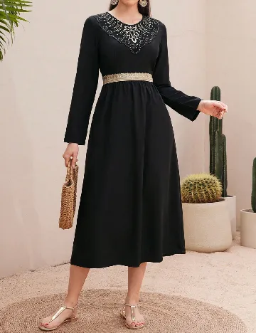 Rochie medie SHEIN, negru Negru